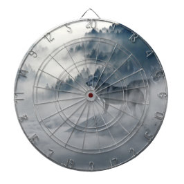 Wolven in een winterlandschap dartbord