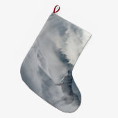 Wolven in een winterlandschap grote kerstsok (Voorkant (Hangend))