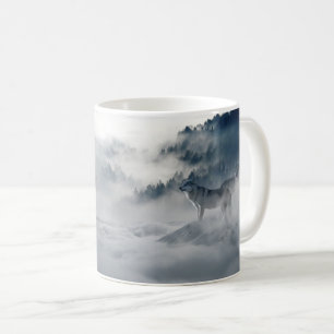 Wolven in een winterlandschap koffiemok