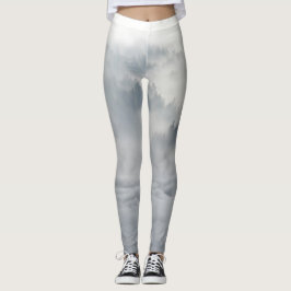 Wolven in een winterlandschap leggings