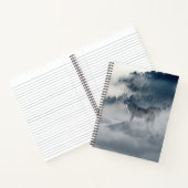 Wolven in een winterlandschap notitieboek (Binnen)