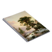 Wolven in een winterlandschap (olie op het paneel) notitieboek (Rechterzijde)