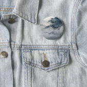 Wolven in een winterlandschap ronde button 5,7 cm (In situ)