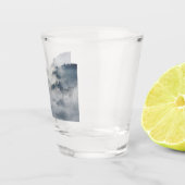 Wolven in een winterlandschap shot glas (Rechts)