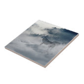 Wolven in een winterlandschap tegeltje (Zijkant)