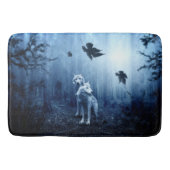 Wolven in het bos op Dawn Badmat (Voorkant)