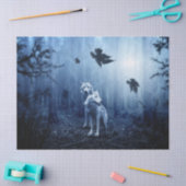 Wolven in het bos tissue papier (Craft)