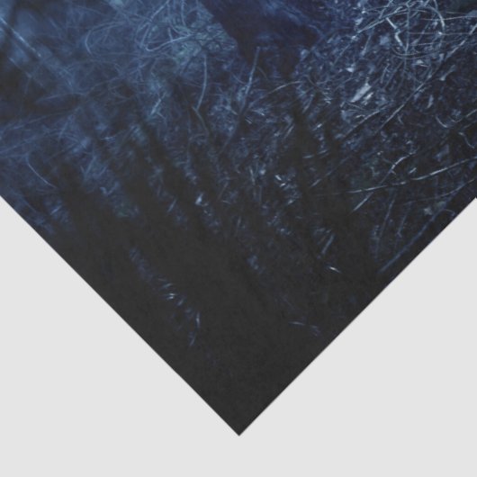 Wolven in het bos tissue papier (Detail)