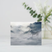 Wolven in het Briefkaart van de winter (Staand voorkant)