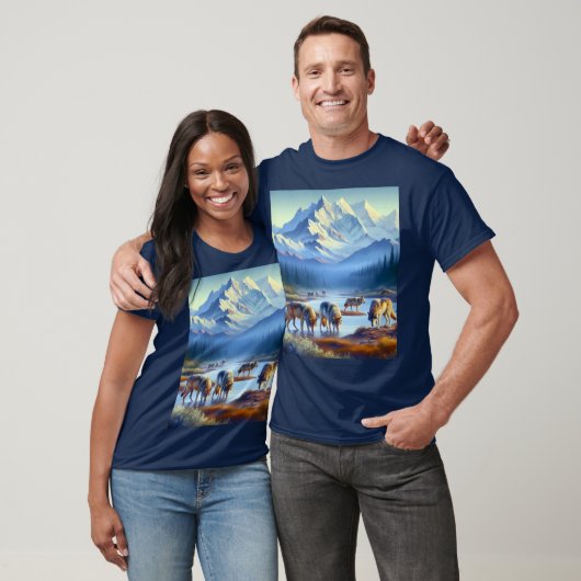 Wolven in het Denali National Park T-shirt (Unisex)