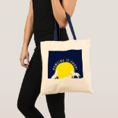 Wolven in het maanlicht, die graag willen winkelen tote bag (Voorkant (product))