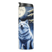 Wolven in het Silent Forest. Thermosbeker (Geroteerd rechts)