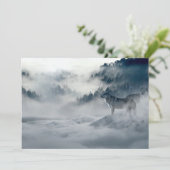 Wolven in het winterlandschap Snowy (Staand voorkant)