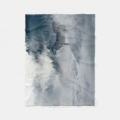 Wolven in het winterlandschap Snowy Fleece Deken (Voorkant)