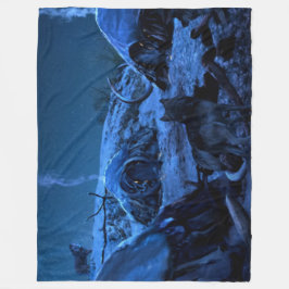 WOLVEN IN KAMP FLEECE DEKEN