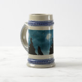 Wolven in Moonlight Bierpul (Voorkant links)