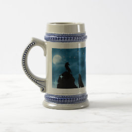 Wolven in Moonlight Bierpul