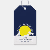 Wolven in Moonlight, Happy Halloween Cadeaulabel (Voorkant)