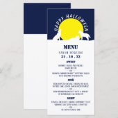 Wolven in Moonlight, Happy Halloween Menu (Voorkant / Achterkant)