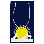 Wolven in Moonlight, Happy Halloween Small Gift Ba Klein Cadeauzakje (Voorkant)