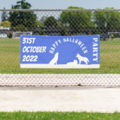 Wolven in sneeuw, Happy Halloween Banner (Insitu)