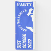 Wolven in sneeuw, Happy Halloween Banner (Verticaal)