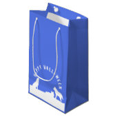 Wolven in sneeuw, Happy Halloween Klein Cadeauzakje (Voorkant Gekanteld)