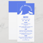 Wolven in sneeuw, Happy Halloween Menu (Voorkant / Achterkant)