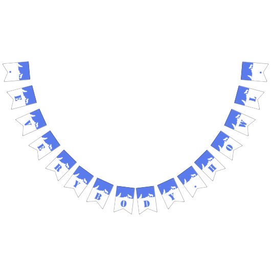 Wolven in sneeuw, iedereen Howl! Bunting Vlaggetjes (Alle)