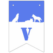 Wolven in sneeuw, iedereen Howl! Bunting Vlaggetjes (Derde vlag)