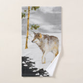 Wolven in sneeuwschilderijen - Oorspronkelijke Wil Bad Handdoek (Handdoek)