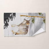 Wolven in sneeuwschilderijen - Oorspronkelijke Wil Bad Handdoek (Handdoek)