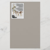 Wolven in sneeuwschilderijen - Oorspronkelijke Wil Briefpapier (Voorkant)