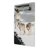 Wolven in sneeuwschilderijen - Oorspronkelijke Wil Mini Klembord (Angled2)