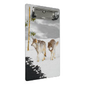 Wolven in sneeuwschilderijen - Oorspronkelijke Wil Mini Klembord (Schuin)