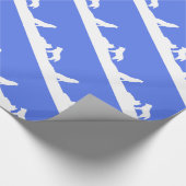 Wolven in sneeuwvloerpapier cadeaupapier (Hoek)