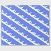 Wolven in sneeuwvloerpapier cadeaupapier (Vlak)