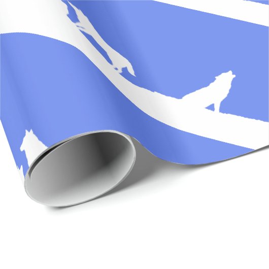 Wolven in sneeuwvloerpapier cadeaupapier (Rol Hoek)