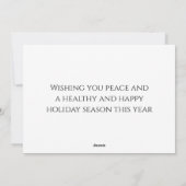 Wolven in wintersneeuwkerst feestdagenkaart (Achterkant)