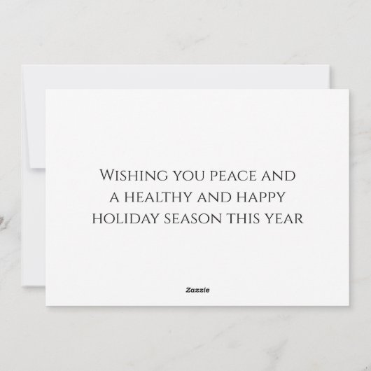 Wolven in wintersneeuwkerst feestdagenkaart (Achterkant)