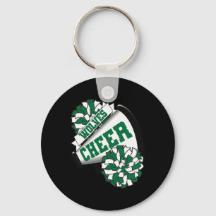 Wolven juichen Ck naar school Cheerleading Spirit Sleutelhanger