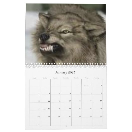 Wolven Kalender (Jan 2027)