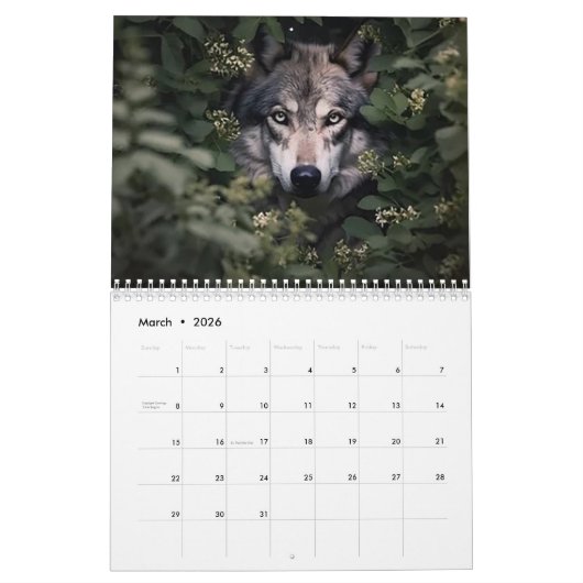 Wolven Kalender (Mar 2026)