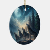 Wolven Keramisch Ornament (Rechts)