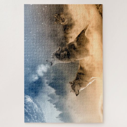 Wolven Legpuzzel (Verticaal)