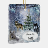 Wolven met Kerstmis en Ornament Winter Wonderland (Rechts)