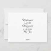 Wolven met Kerstmis en Winter Wonderland Flat Kaar Feestdagenkaart (Achterkant)