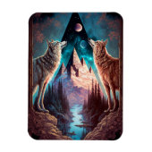 Wolven Mountain Visionary Fantasy Art Magneet (Verticaal)