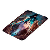 Wolven Mountain Visionary Fantasy Art Magneet (Linkerzijde)