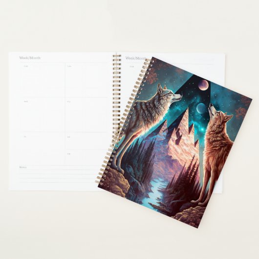 Wolven Mountain Visionary Fantasy Art Planner (Display)
